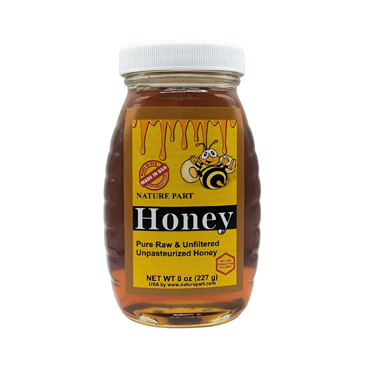 Nature Part Pure, raw and unfiltered honey 8 oz