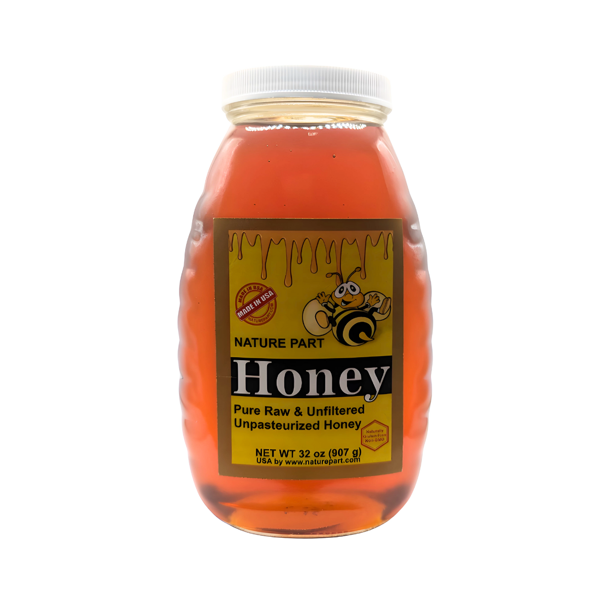 Nature Part Pure, raw and unfiltered honey 32 oz