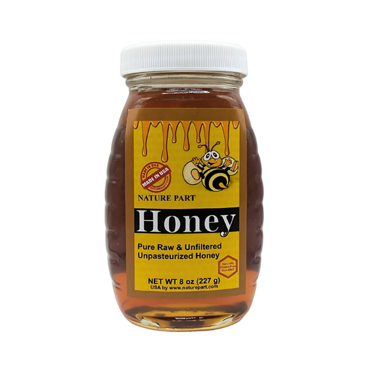 Nature Part Pure, raw and unfiltered honey 8 oz